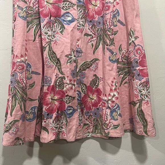 Vintage, 1990's, Cambridge Country Store, Tropical, Floral, Pink, Rose, Blue, Li - Picture 5 of 8